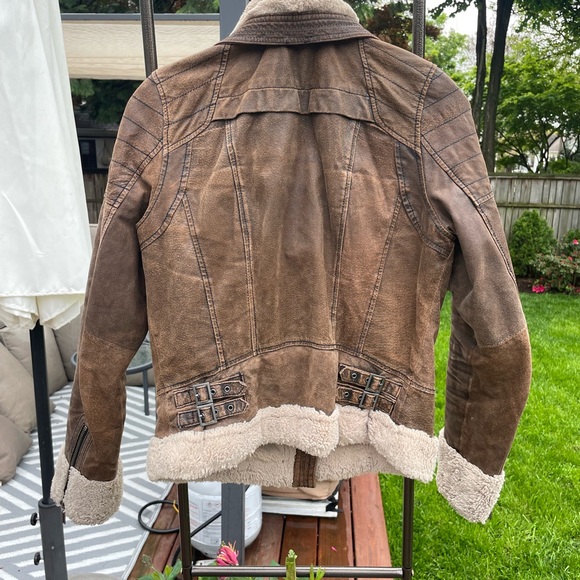 Leather Aviator jacket (size M) - Picture 5 of 5